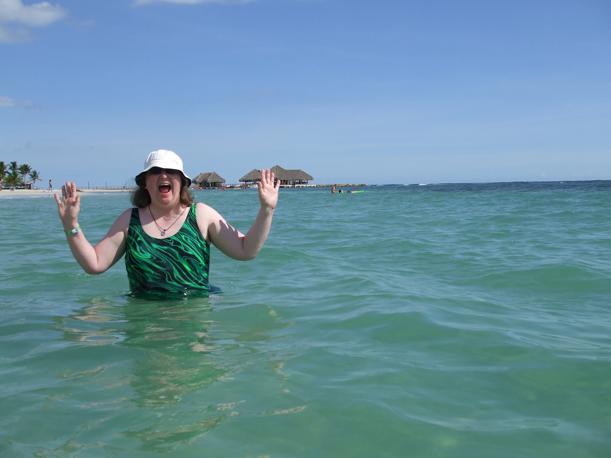 me in the water in the Dominican Republic